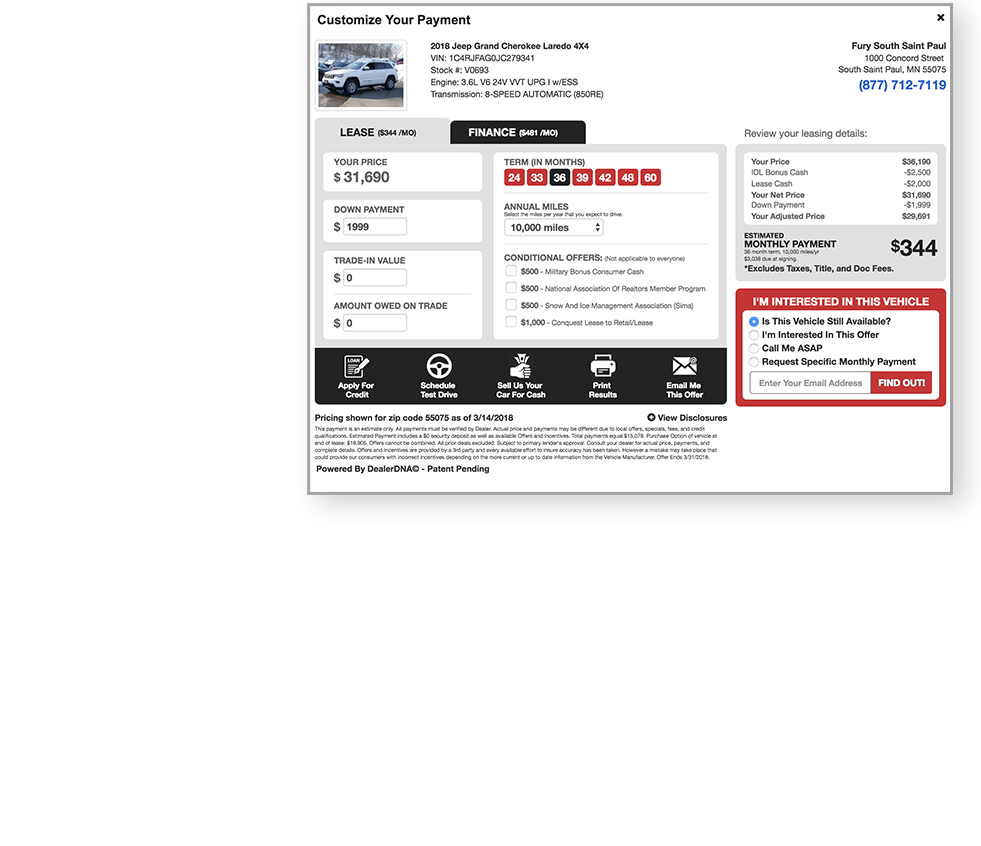 Aesthetically Pleasing Payment Calculator